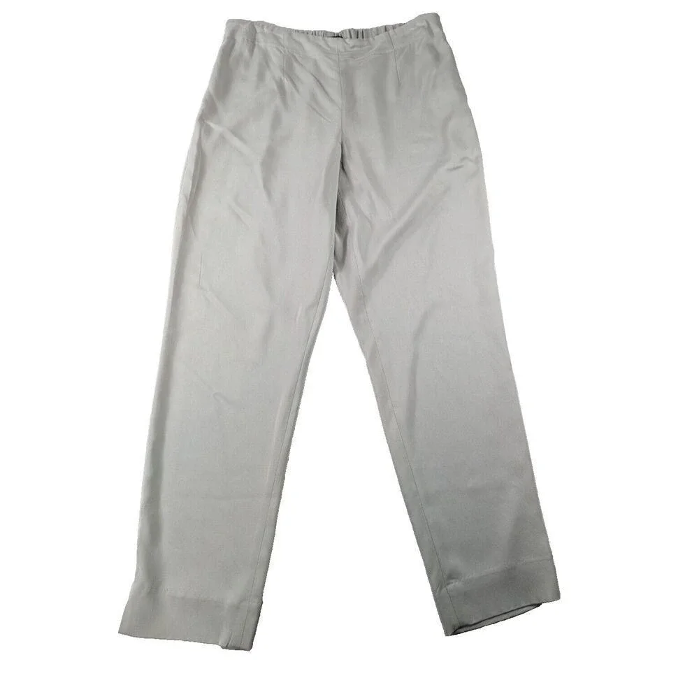 Nic+Zoe Crop Copper Penny Pants Women 6 Stretch Work Casual Sleek Minimalist NWT